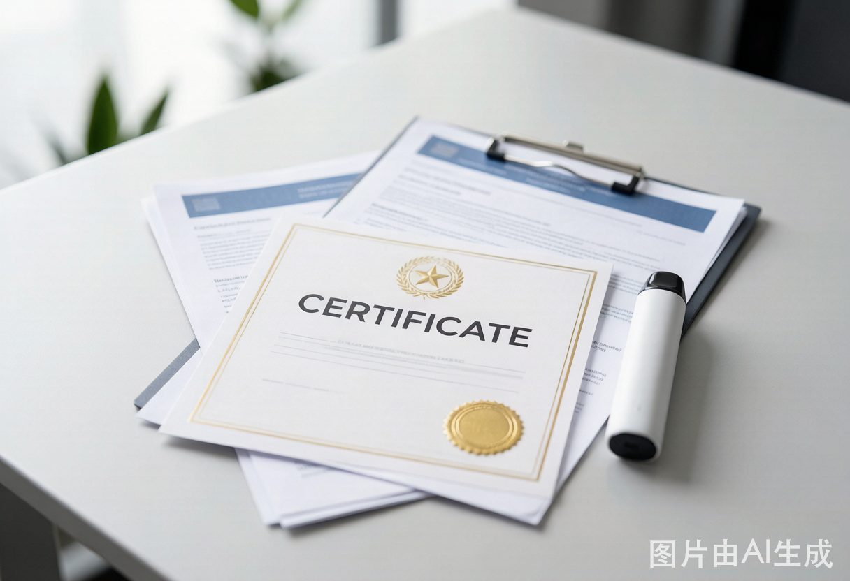 Compliance documents and vape certificates