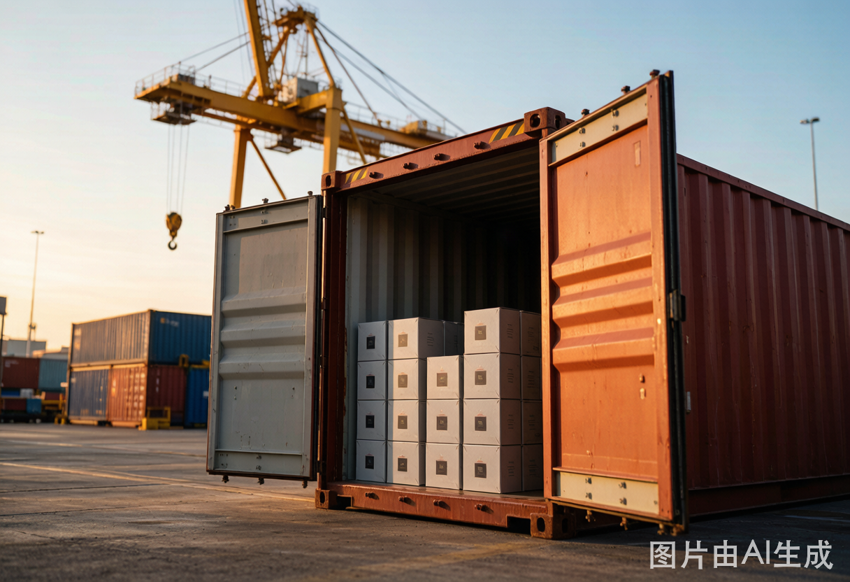 Customs-cleared vape container at EU port