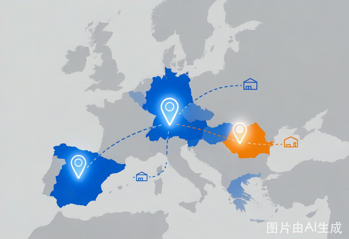 EU wholesale map: Germany, Spain, Poland warehouses
