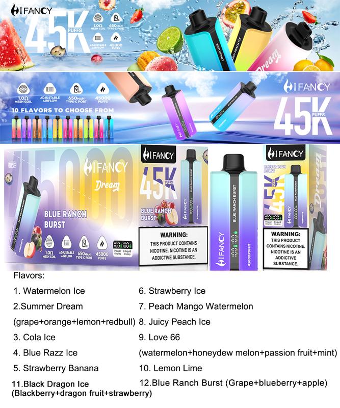 HIFANCY 45K flavor lineup