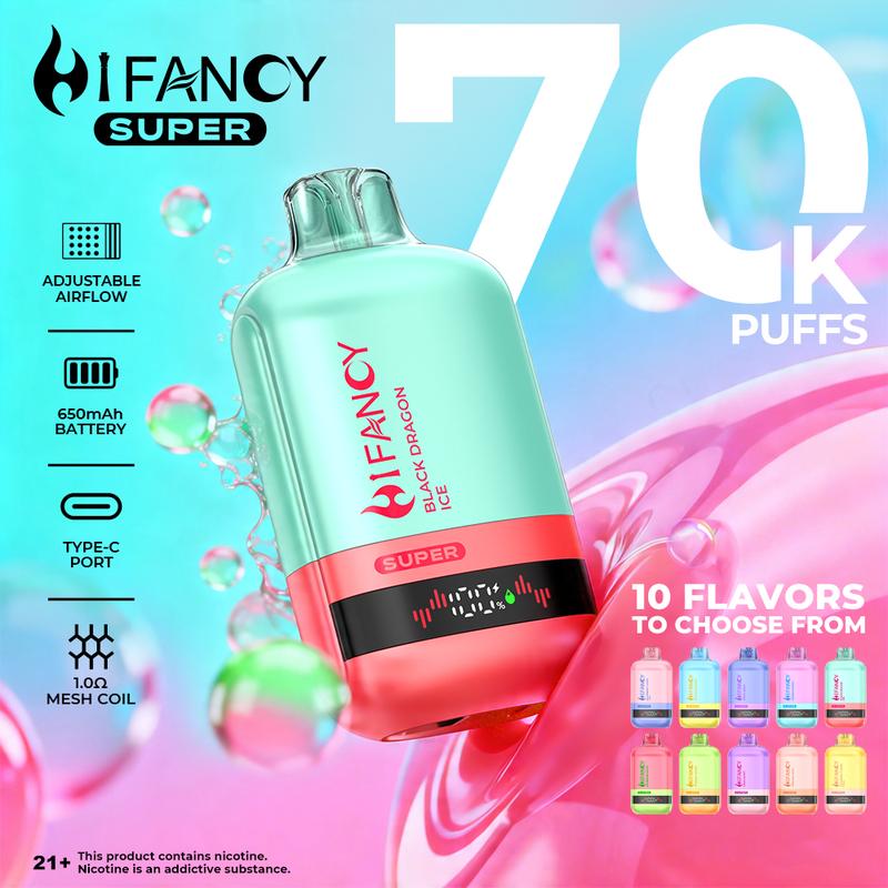 HIFANCY SUPER 70K flavor lineup