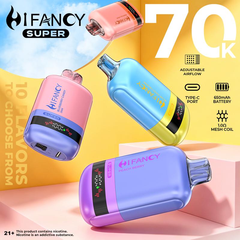 HIFANCY SUPER 70000 Puffs Disposable Vape Europe Wholesale