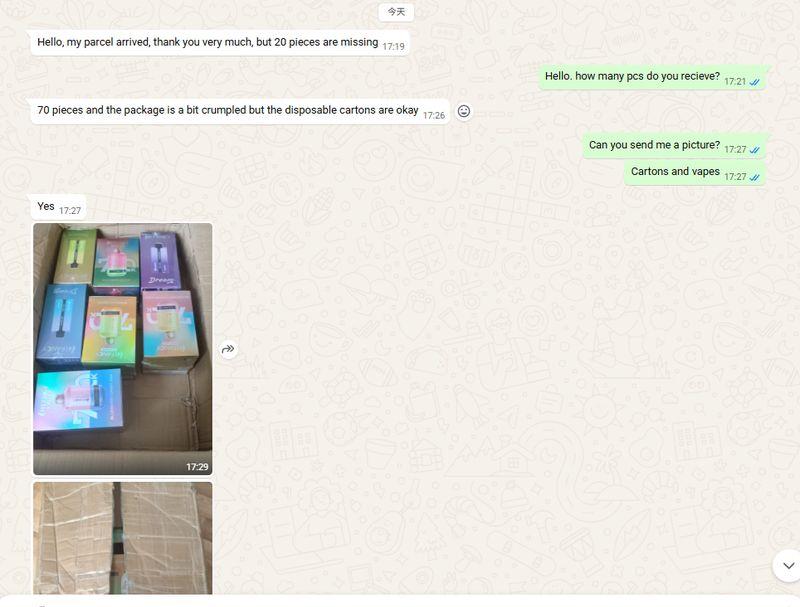 HIFANCY Dream 45K boxes customer photo Europe wholesale delivery